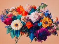 色とりどりの花